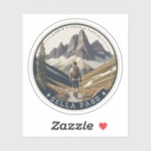 Sella Pass berg Zuid-Tirol Italiaanse Alpen Sticker (Vel)