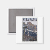 Sella Ronda - Alta Badia Gondola Magneet (Voorkant / Achterkant)