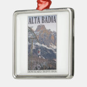 Sella Ronda - Alta Badia Gondola Metalen Ornament (Links)