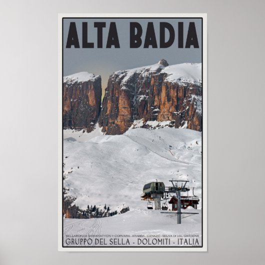 Sella Ronda - Alta Badia Poster (Voorkant)