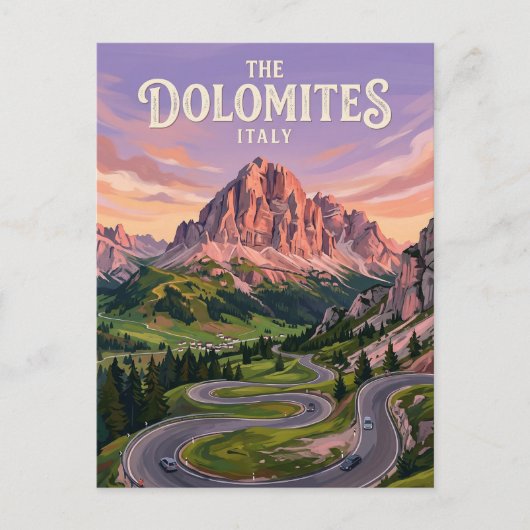 Sella Ronda Italië Briefkaart (Voorkant)
