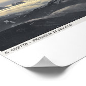 Sella Ronda - Monte Civetta Panorama Poster (Hoek)