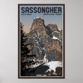Sella Ronda - Sassongher Poster (Voorkant)