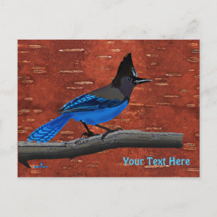 Seller's Jay op binnenste boog Briefkaart