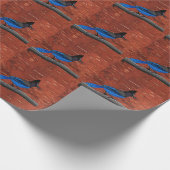 Seller's Jay op binnenste boog Cadeaupapier (Hoek)