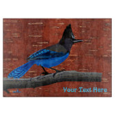 Seller's Jay op binnenste boog Snijplank (Voorkant)