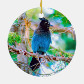 Seller's Jay - Originele Foto Keramisch Ornament (Achterkant)