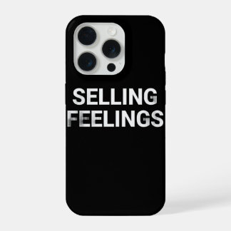 Selling Feelings Minimal Phone Case Dark Humor iPhone 15 Pro Case