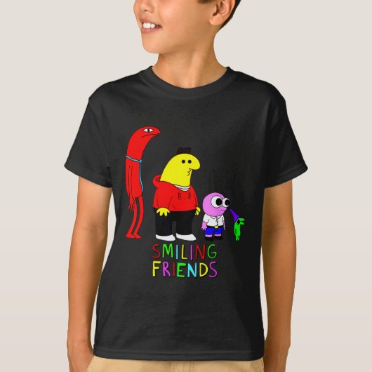 Selling Smiling Friends All Smiling Illustration  T-shirt (Voorkant)