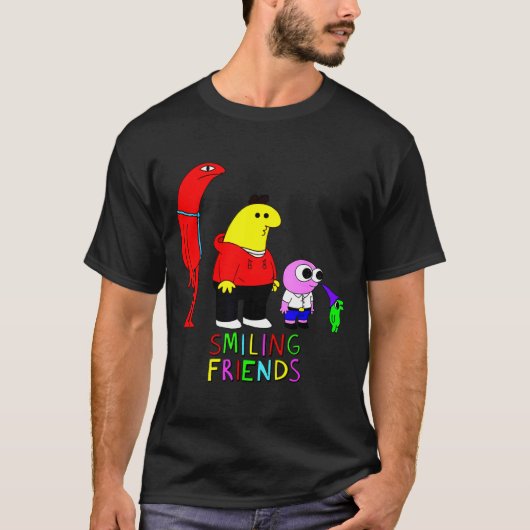 Selling Smiling Friends All Smiling Illustration  T-shirt (Voorkant)