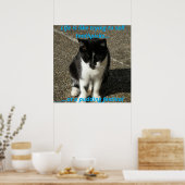 Selling toothpicks at a pudding festival... poster (Keuken)