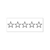 Sello 5 estrellas rubberstempel (Gestempeld)