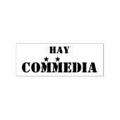 Sello de 'Hay commedia' Rubberstempel (Afrduk)