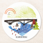 Sellwood Bridge Portland Onderzetter (Voorkant)