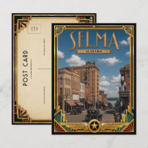 Selma Alabama Vintage Art Deco Gouden Tijdperk
