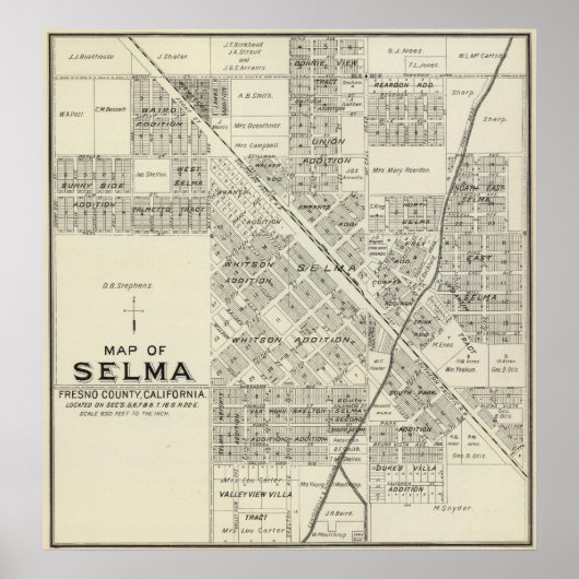 Selma, Californië Poster (Voorkant)