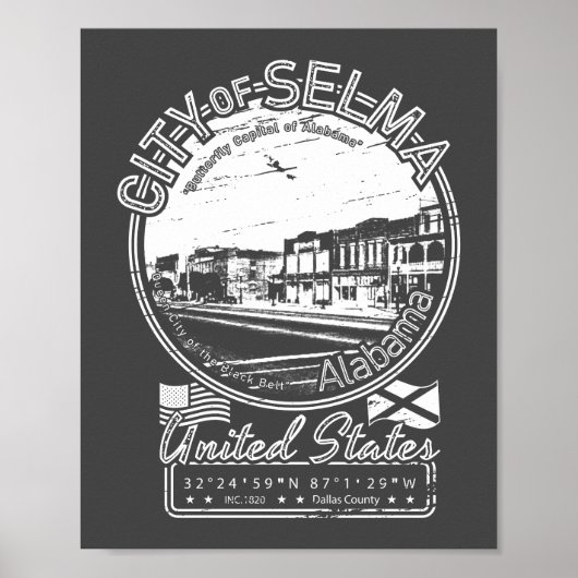 SELMA CITY  - ALABAMA POSTER (Voorkant)