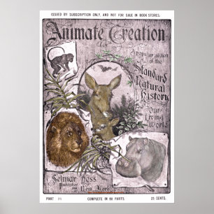 "-Selmar Hess -1898-Animate Creation" Poster
