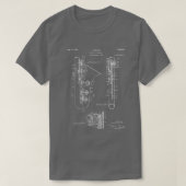 Selmer Saxophone Patent Saxophone Art Blueprint T-shirt (Design voorkant)