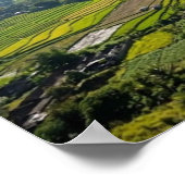 Selong Hill Sembalun Lombok Rice Field Art Poster (Hoek)