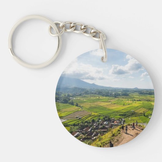 Selong Hill Sembalun Lombok Valley View Keychain (Voorkant)