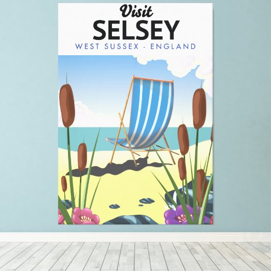 Selsey West Sussex England Canvas Afdruk (Insitu (Houten vloer))
