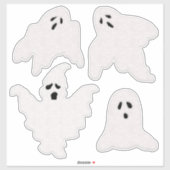 Selt kijk spoken met halloween sticker (Vel)