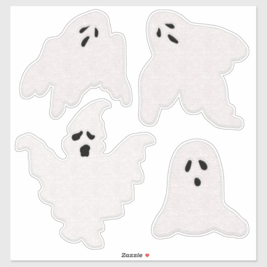 Selt kijk spoken met halloween sticker (Vel)