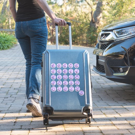 Selt Style Lavender Alphabet Sticker (Koffer Insitu)