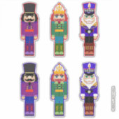Selt ziet er uit naar Nutkrakers Soldaten Kerstmis Sticker (Voorkant)