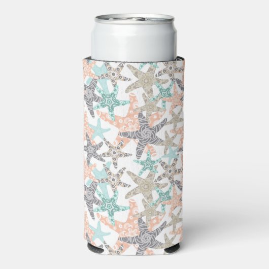 Seltzer-Koelbox, naadloos patroonstaal Seltzer Blikjeskoeler (Seltzer Achterkant)