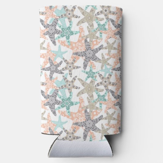 Seltzer-Koelbox, naadloos patroonstaal Seltzer Blikjeskoeler (Achterkant)