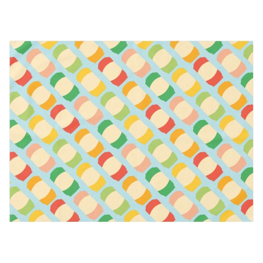 Seltzer sodablikken met patroon geïllustreerde zom tafelkleed (Voorkant (Horizontaal))