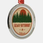 Selway-Bitterroot Wilderness Montana Idaho Metalen Ornament (Rechts)