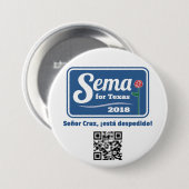 Sema voor Texas 2018 3-inch Button (Voorkant /achterkant)