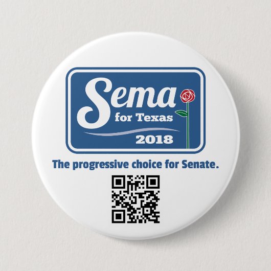 Sema voor Texas 2018 3-inch Button (Voorkant)