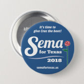 Sema voor Texas 2018 3-inch Button (Voorkant /achterkant)