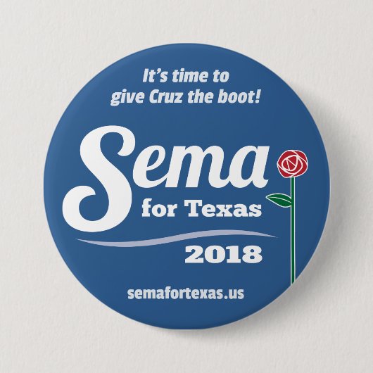 Sema voor Texas 2018 3-inch Button (Voorkant)