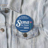 Sema voor Texas 2018 3-inch Button (In situ)