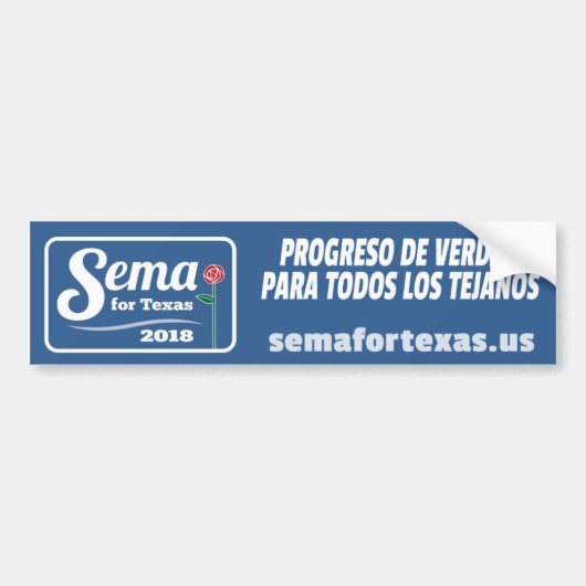 Sema voor Texas 2018-Bumpersticker Bumpersticker (Voorkant)