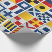 Semafoor Flags Cadeaupapier (Hoek)