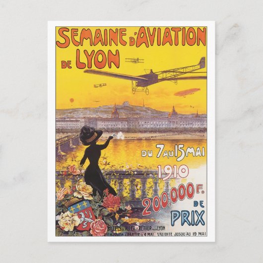 Semaine D'Aviation de Lyon Briefkaart (Voorkant)