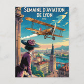 Semaine d'Aviation de Lyon  Verjaardag Kaart (Voorkant)