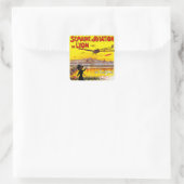 Semaine d'Aviation de Lyon Vierkante Sticker (Tas)
