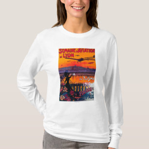 Semaine d'Aviation De Lyon Vintage Poster T-shirt