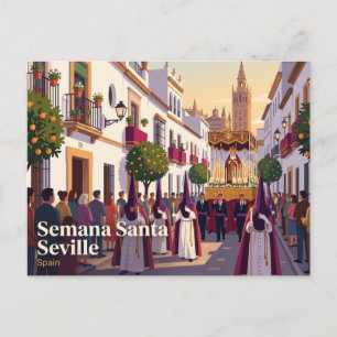 Semana Santa Sevilla Spanje Briefkaart