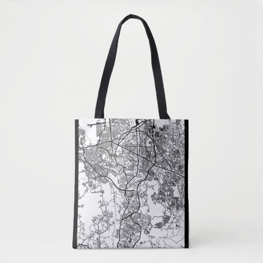 Semarang Indonesia City Map Tote Bag (Voorkant)