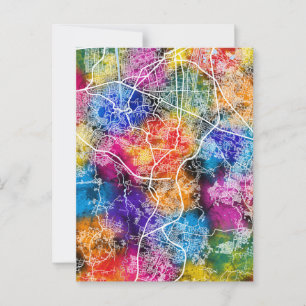 Semarang Indonesië Stadsplattegrond Briefkaart