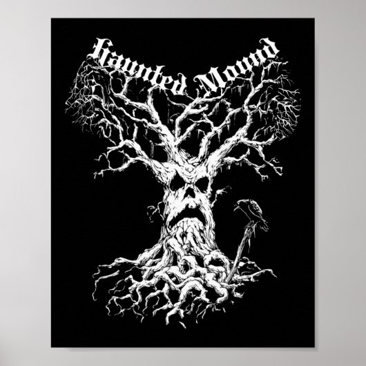 Sematary Merch. Ontwerp een spookboom. spookheuvel Poster (Voorkant)