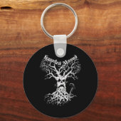 Sematary Merch. Ontwerp een spookboom. spookheuvel Sleutelhanger (Voorkant)
